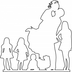 Familia silueta