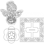 Ángel con 2 bases - Vector SVG DXF para CNC Router y Laser CO2 - Descargable gratis | Stanser
