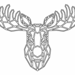 Reno de astas anchas - Vector descarganle para corte CNC y grabado laser gratis | Stanser