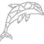 Delfín de cuerpo completo - Vector descarganle para corte CNC y grabado laser gratis | Stanser