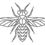 Insecto alado - Vector descarganle para corte CNC y grabado laser gratis | Stanser