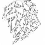 Cabeza de león de perfil - Vector descarganle para corte CNC y grabado laser gratis | Stanser