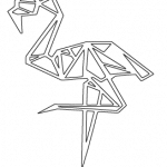 Flamingo de perfil - Vector descarganle para corte CNC y grabado laser gratis | Stanser