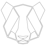 Cabeza de panda - Vector descarganle para corte CNC y grabado laser gratis | Stanser
