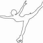 Patinadora de hielo - Vector SVG DXF para CNC Router y Laser CO2 - Descargable gratis | Stanser