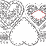 Caja calada con forma de corazón - Vector SVG DXF para CNC Router y Laser CO2 - Descargable gratis | Stanser
