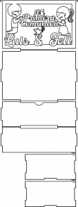 Caja rectangular «Mi primera comunión»