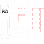 Cajas de vino "Feliz día Papá" - Vector SVG DXF para CNC Router y Laser CO2 - Descargable gratis | Stanser