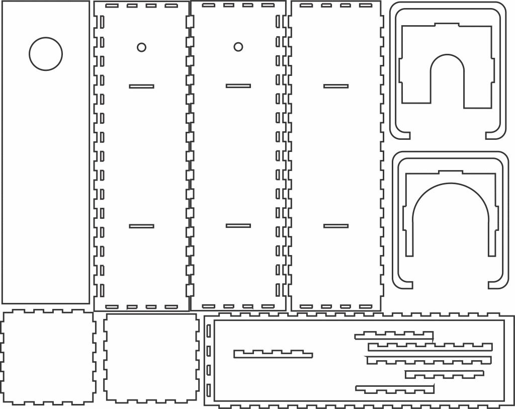 Caja para vino lisa — vector para corte CNC