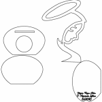 Portavelas de Virgen - Vector SVG DXF para CNC Router y Laser CO2 - Descargable gratis | Stanser