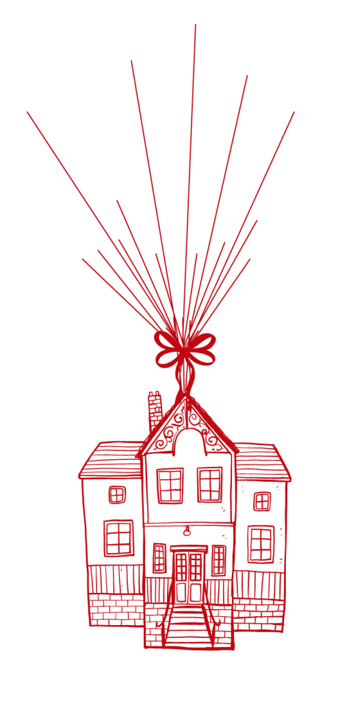 Imagen de casa — vector para corte CNC