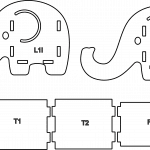 Portacelular de elefante - Vector descarganle para corte CNC y grabado laser gratis | Stanser