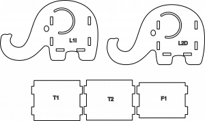 Portacelular de elefante