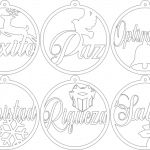 Esferas con deseos navideños 2 - Vector descarganle para corte CNC y grabado laser gratis | Stanser