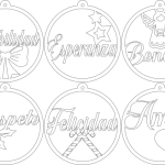 Esferas con deseos navideños - Vector descarganle para corte CNC y grabado laser gratis | Stanser