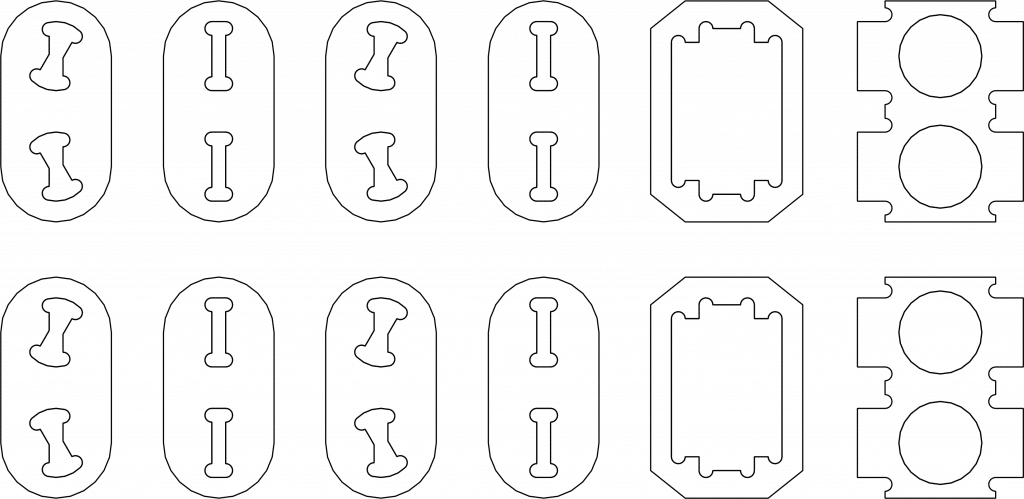 Aditamentos para esferas — vector para corte CNC