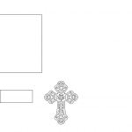 Invitación con cintillo de cruz - Vector SVG DXF para CNC Router y Laser CO2 - Descargable gratis | Stanser