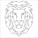 Cabeza de león - Vector descarganle para corte CNC y grabado laser gratis | Stanser