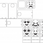Portacelular de emoticons - Vector descarganle para corte CNC y grabado laser gratis | Stanser