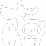 Reno para huevo de chocolate - Vector descarganle para corte CNC y grabado laser gratis | Stanser