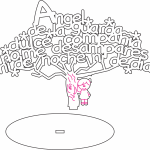 Árbol "Ángel de la guarda" - Vector SVG DXF para CNC Router y Laser CO2 - Descargable gratis | Stanser