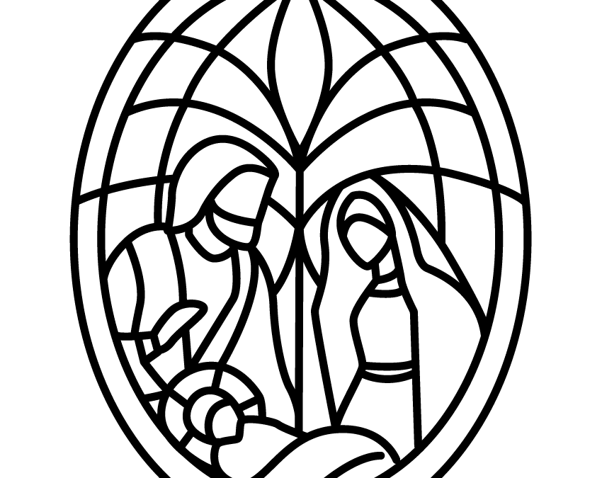 Imagen oval de la Sagrada Familia