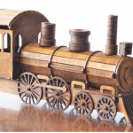 Tren portabotella - Vector descarganle para corte CNC y grabado laser gratis | Stanser