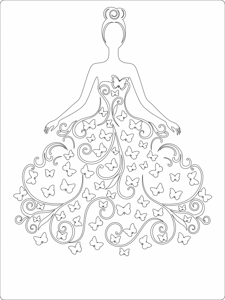 Quinceañera «Mariposas» — vector para corte CNC