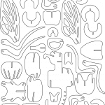 Piezas de dinosaurio - Vector descarganle para corte CNC y grabado laser gratis | Stanser