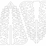 Decoración de pino navideño (ensamblable) - Vector descarganle para corte CNC y grabado laser gratis | Stanser