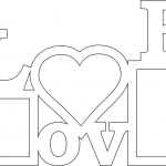 Portarretrato para 3 fotos "Love" - Vector descarganle para corte CNC y grabado laser gratis | Stanser