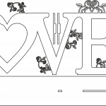 Palabra LOVE con base - Vector descarganle para corte CNC y grabado laser gratis | Stanser