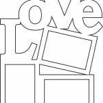 Portarretrato LOVE sencillo - Vector descarganle para corte CNC y grabado laser gratis | Stanser
