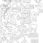 Decoraciones de amor - Vector descarganle para corte CNC y grabado laser gratis | Stanser