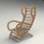 Silla de descanso - Vector descarganle para corte CNC y grabado laser gratis | Stanser