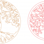 Árboles calados - Vector descarganle para corte CNC y grabado laser gratis | Stanser