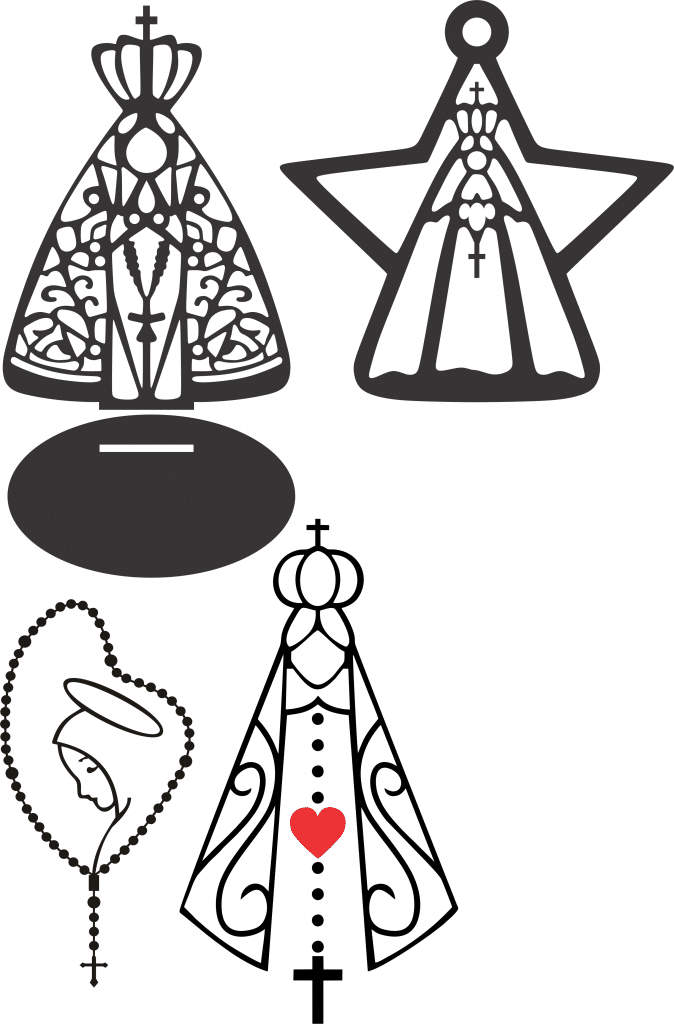 Vírgenes 2 — vector para corte CNC