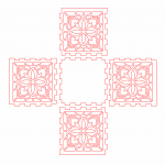 Cajita de cubo decorativa - Vector SVG DXF para CNC Router y Laser CO2 - Descargable gratis | Stanser