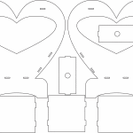 Canastilla de corazón - Vector SVG DXF para CNC Router y Laser CO2 - Descargable gratis | Stanser