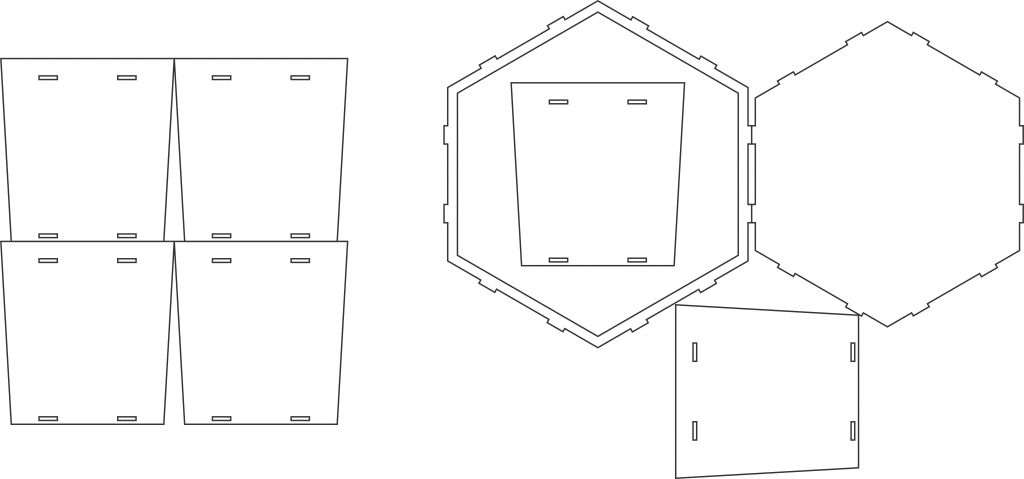 Macetero — vector para corte CNC