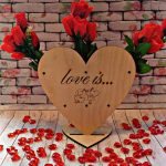 Florero "Corazón" - Vector SVG DXF para CNC Router y Laser CO2 - Descargable gratis | Stanser