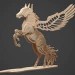 Pegaso - Vector descarganle para corte CNC y grabado laser gratis | Stanser