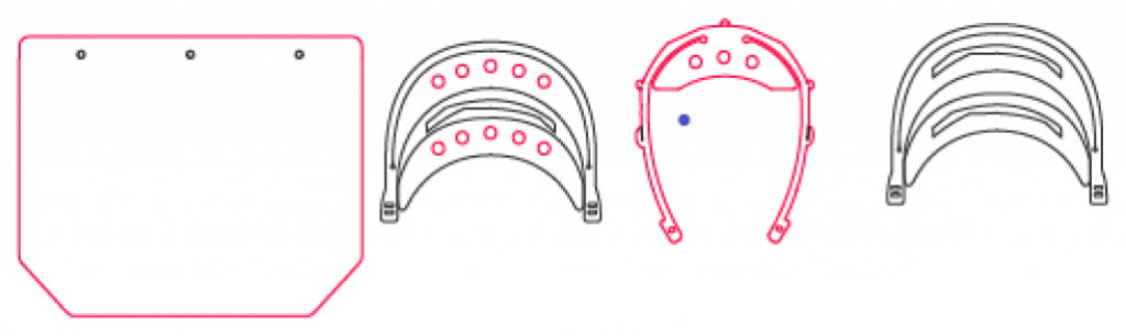 Mascarillas de acrílico — vector para corte CNC