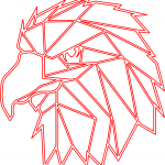 Cabeza de águila - Vector descarganle para corte CNC y grabado laser gratis | Stanser