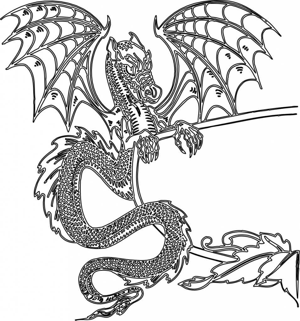 Dragón capataz — vector para corte CNC