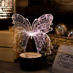 Lámpara de acrílico "Mariposa" - Vector SVG DXF para Laser CO2 - Descargable gratis | Stanser
