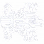 Águila azteca - Vector descarganle para corte CNC y grabado laser gratis | Stanser