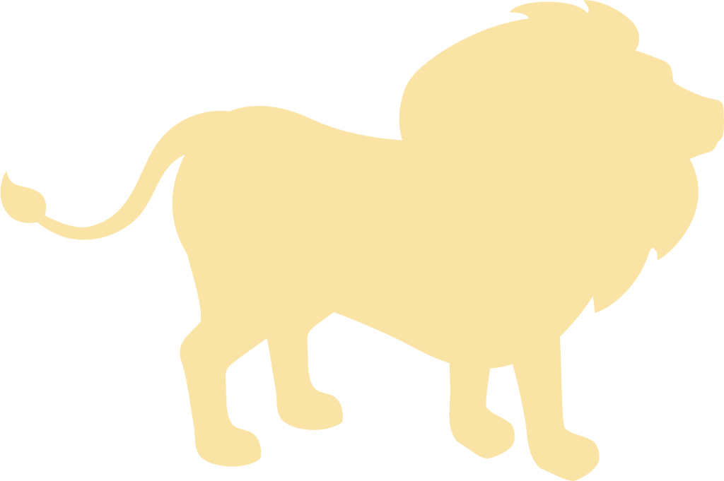 León silueta — vector para corte CNC