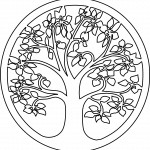 Aro con árbol de la vida - Vector descarganle para corte CNC y grabado laser gratis | Stanser