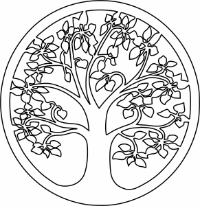 Aro con árbol de la vida